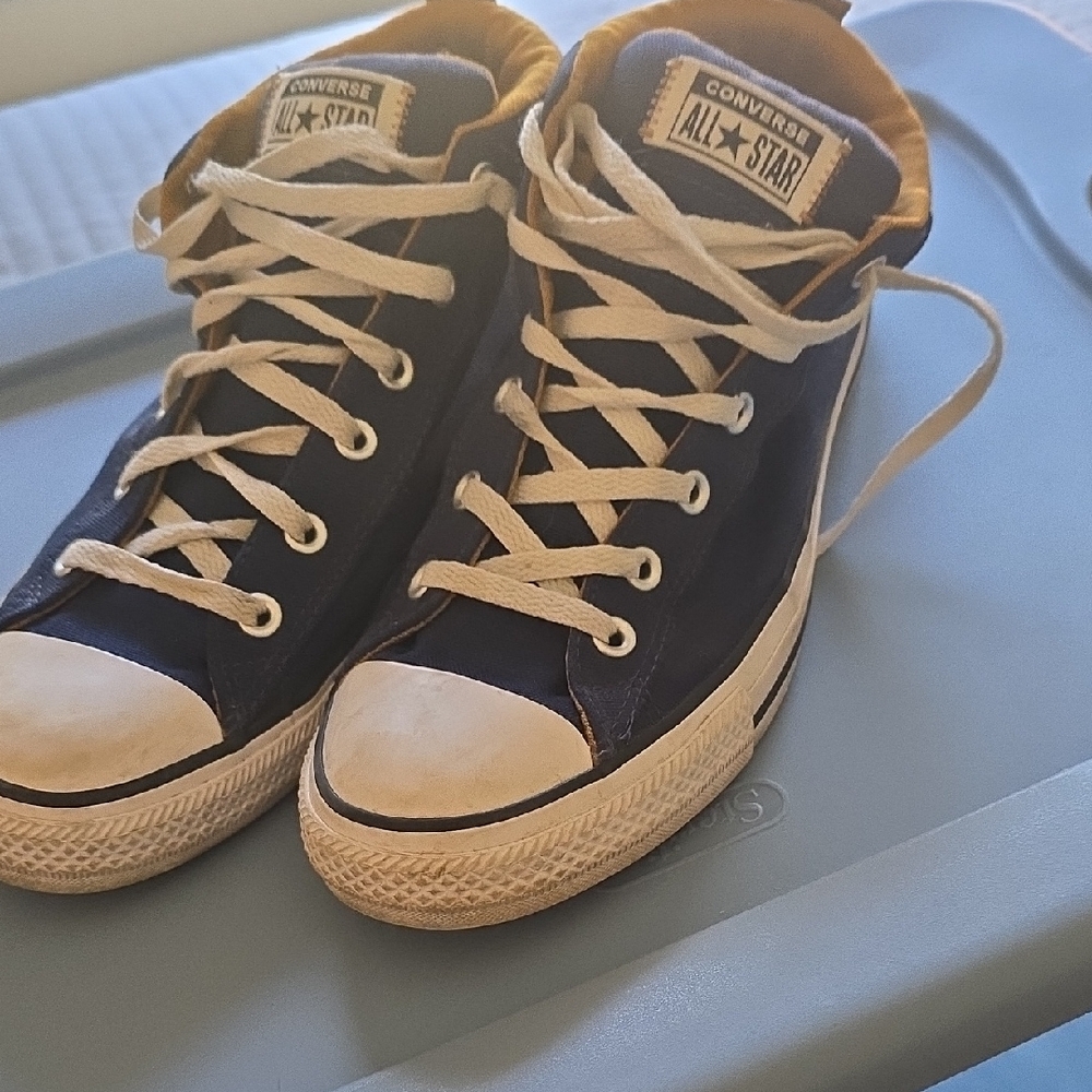 Converse Black and White High-Top Sneakers